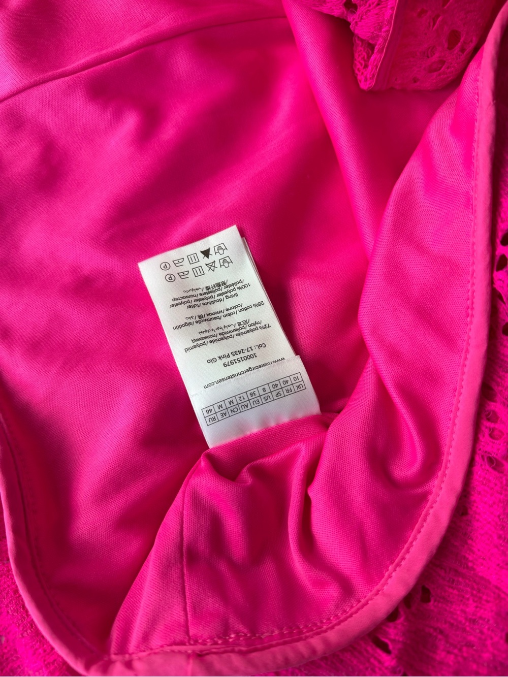 Rotate Corded Lace Pink Mini Dress - Picture 5 of 5